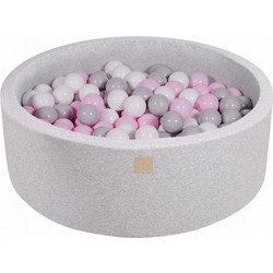 MeowBaby Μπαλοπισίνα με 200 Μπάλες Light Grey