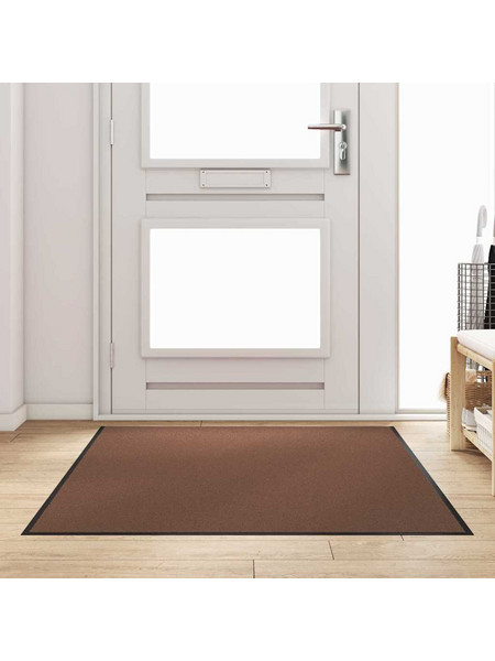 Χαλάκι Εξώπορτας Καφέ και Μαύρο 120 x 180 cm 100% Πολυαμίδιο