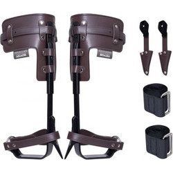 Αιχμές VEVOR Tree Climbing Spikes, 1 Pair Alloy Steel Climbing Spurs, Load Capacity 350lbs Tree Climbing Gear with Stras and Spike Protectors, Arborist Equipment for Orlimbers, Κυνήγι, Συλλογή φρούτων