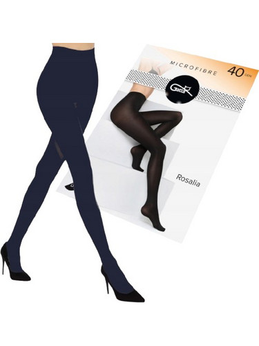 Plus Size - Διπλό Καβάλο Gatta Καλσόν 40Den Ματ & Aδιαφανές Mαύρο