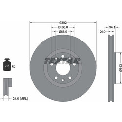 Textar Δισκόπλακα - 92268103