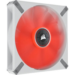 Corsair ML140 LED Elite Case Fan 140mm με Σύνδεση 4-Pin PWM Premium Red White