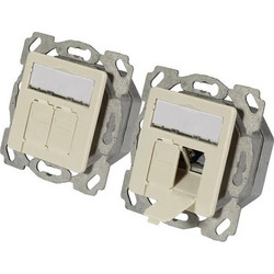 EFB Διπλή Πρίζα Δικτύου RJ45 χωρίς Πλαίσιο σε Λευκό Χρώμα ET-25133.1V1