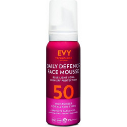 Evy Skin Cancer Awareness Sunscreen Αντηλιακό Mousse Προσώπου Αντιγηραντικό Κατά των Πανάδων SPF50 75ml