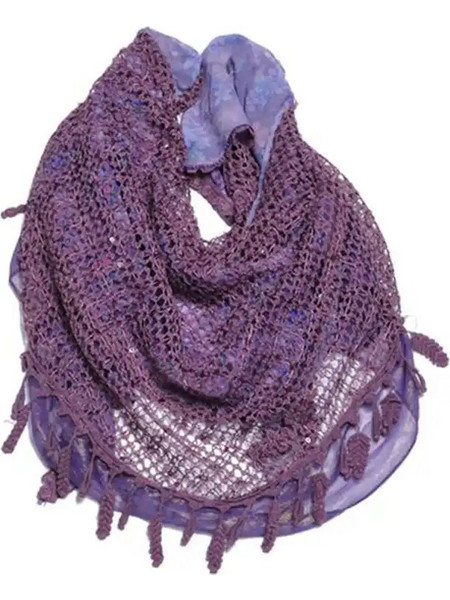 Biston fashion Λεπτο, σαν κασκωλ, με διχτυ. 29-501-004 MAUVE