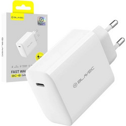 Blavec BC-8 Φορτιστής χωρίς Καλώδιο με Θύρα USB-C 65W Quick Charge 4.0+ & Power Delivery 
White