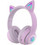 L550 Ασύρματα Bluetooth Παιδικά Ακουστικά Over Ear με Noise Canceling Μωβ