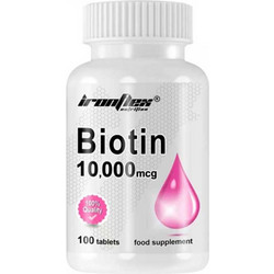 IronFlex Biotin 10000mcg 100 Ταμπλέτες