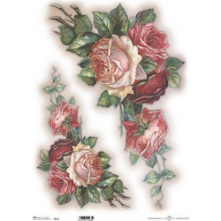 Ριζόχαρτο roses 2" 42x29.7εκ. (ITD-R014L)