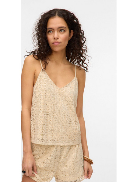 Γυναικείο top με κέντημα VMMAYA V-NECK SINGLET TOP JRS 10325031