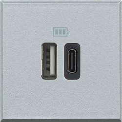 Πρίζα Φόρτισης USB A+C 2 Στοιχείων Tech Axolute