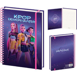 K-POP DEMON HUNTERS - Huntrix - A4 Wiro Notebook