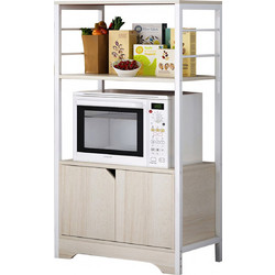 Ραφιέρα Κουζίνας ArteLibre GORAL Maple/Λευκό MDF/Μέταλλο 60x30x95cm