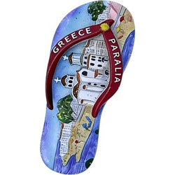 Τουριστικό μαγνητάκι Souvenir - Σετ 12pcs - Paralia - 678604
