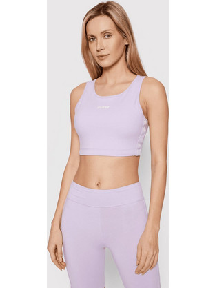 Guess Active Bra Doreen Top Αθλητικό Μπουστάκι με Μέτρια Στήριξη Λιλά V2GP16KABR0-G4P7