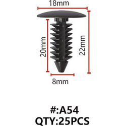 A54 ΚΛΙΠΣ ΣΥΓΚΡΑΤΗΣΗΣ ΑΜΑΞΩΜΑΤΟΣ (TREE TYPE)
