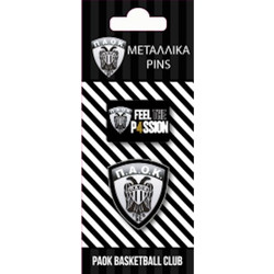 ΜΕΤΑΛΛΙΚΑ PINS ΠΑΟΚ ΜΠΑΣΚΕΤ 1 HP.PIN.0011