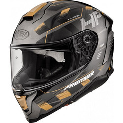Premier Hyper HP19 Black / Gold Κράνος Μηχανής Full Face 1520gr