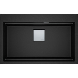Franke Mythos Kubus Pro KNG 610-73 Ένθετος Νεροχύτης Γρανίτη Ματ Onyx 79x51cm