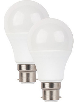 LED SMD B22 A60 DUO PACK 7W 6000K 230V AC 590LM RA80 30000HRS 270 / B227CWP
