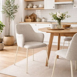 Καρέκλα Τραπεζαρίας (57.5x53x84) Spitishop Dahlia Beige