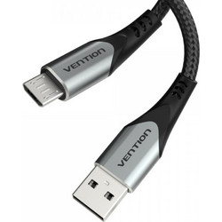 Καλώδιο Vention USB-A Male to Micro USB Male 3A 0.25m Black/Gray COAHC