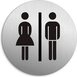 SEILFLECHTER SEILFLECHTER πινακίδα WC γυναικών/ανδρών 972069, αυτοκόλλητη, Φ75mm