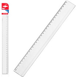 MP MP πλαστικός χάρακας PL023, 30cm, διάφανος