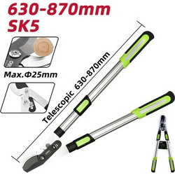 DELI DELI ψαλίδι κλάδου DL580423 για κλαδιά έως 25mm, πτυσσόμενο, 630-870mm