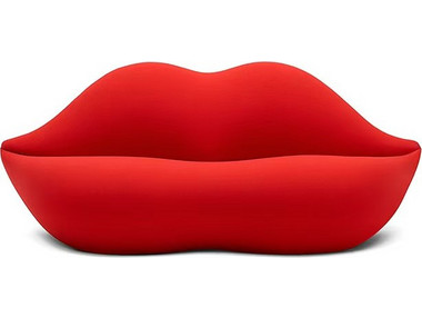LIPS-100-003 Καναπές σε Σχήμα Χειλιών σε Κόκκινο