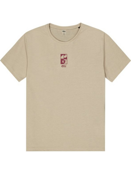 Αντιηλιακή κοντομάνικη ανδρική μπλούζα Maribo Ss Surf Tee Picture Μπεζ