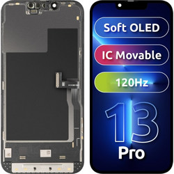 Μονάδα οθόνης LCD MP για Apple iPhone 13 Pro, Soft OLED FHD IC Κινητό μοντέλο, Aftermarket, Μαύρο