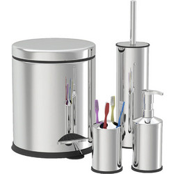 Zilan Σετ αξεσουάρ μπάνιου 4 τμχ inox ZLN4605
