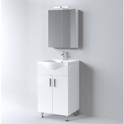 Σετ Έπιπλο Μπάνιου SIENA WHITE 55 9SSI055GL0W Πάγκο 51x34x83cm Martin