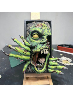 Φιγούρα Book Nook Collection Zombie Digital Sculpture 3D εκτυπωμένη