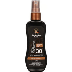 Australian Gold Instant Bronzer Sunscreen Αδιάβροχο Spray Μαυρίσματος Σώματος SPF30 100ml
