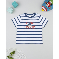 βρεφικό t-shirt ριγέ team league για αγόρι