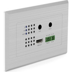 BLUSTREAM HDMI 4K Wall Plate HDBaseT Receiver - (Silver) HEX11WP-RX