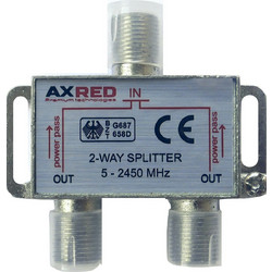 AXRED Splitter 2 way 5-2400 MHz Power Pass SPL.0011 Μίκτες / Διακλαδωτές / Κατανεμητές / Splitters