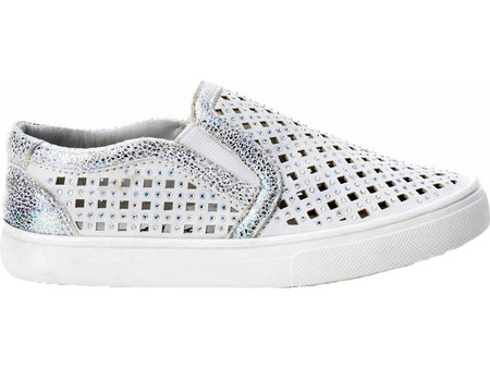 WHITE TEXTILE KIDS SHOES WHITE