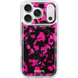 Crong Deluxe Mag Cover - Iphone 17 Pro Magsafe Case (Pink Tortoise) - (CRGDLMIP1763PPTO)