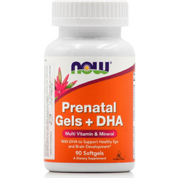 Now Foods Prenatal Prenatal Gels & DHA 90 Μαλακές Κάψουλες