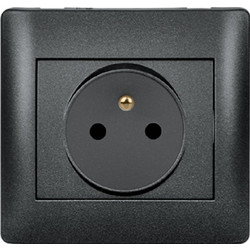 RHYME FRENCH TYPE SOCKET GRAPHITE METALLIC