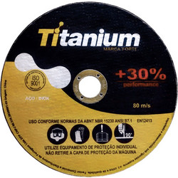 TITANIUM δίσκος κοπής σιδήρου & INOX 115 Χ 1 Χ 22,2 mm 50 τεμάχια