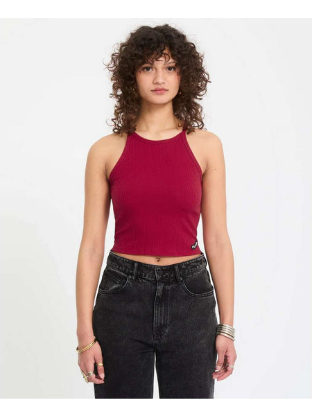 Volcom Leelee Tank Top - Deep Red