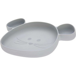 Laessig Little Chums Πιάτο Σιλικόνης Mouse Grey