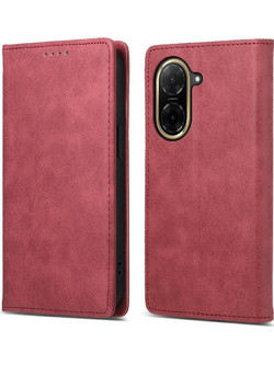 Tel1 Xiaomi Redmi A5 Magnet Horizontal Θήκη Βιβλίο - Dark Red