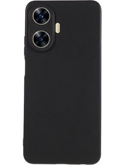 Forcell Realme C55 Matt Θήκη Σιλικόνης - Black