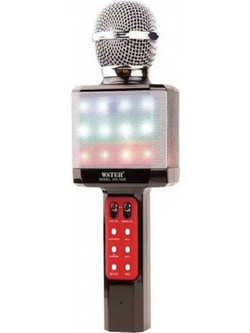 Wster WS-1828 Ασύρματο Μικρόφωνο Καραόκε Μαύρο