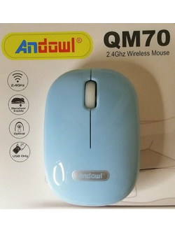 Andowl QM70 Ασύρματο Ποντίκι Blue
